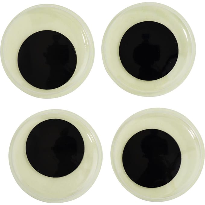 Wiebelogen zelfklevende "Fotoluminescerend", Ø 35 mm, 4 stuks