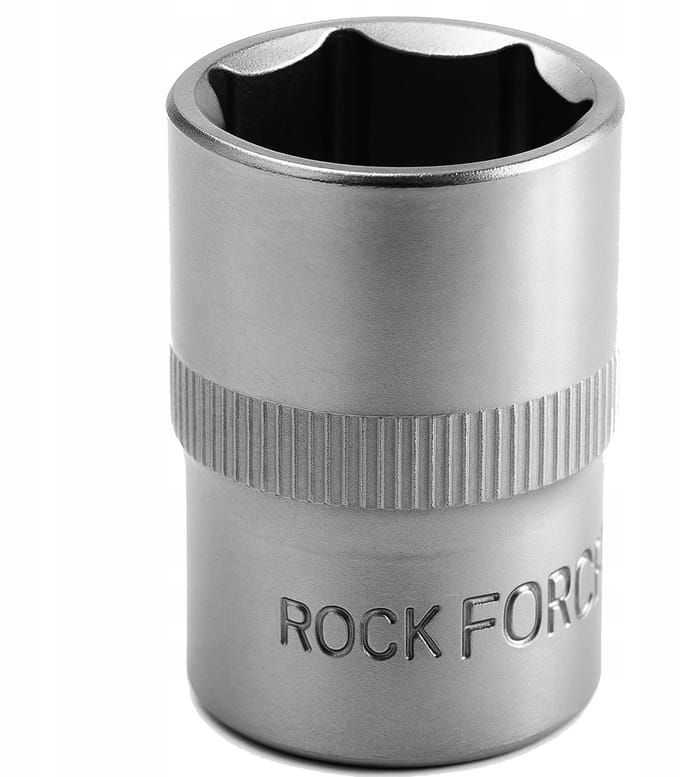 Rockforce - Zeskantsocket - Chroom Vanadium - 8mm - 1/4 inch Aansluiting