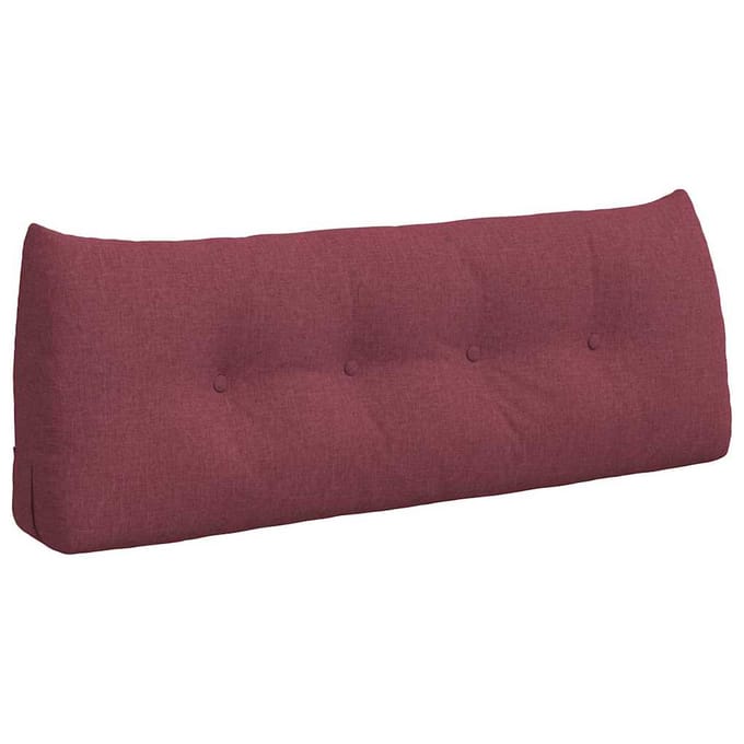 vidaXL - Rugkussen - Wijnrood - 120 - x - 24 - x - 50 - cm - Stof