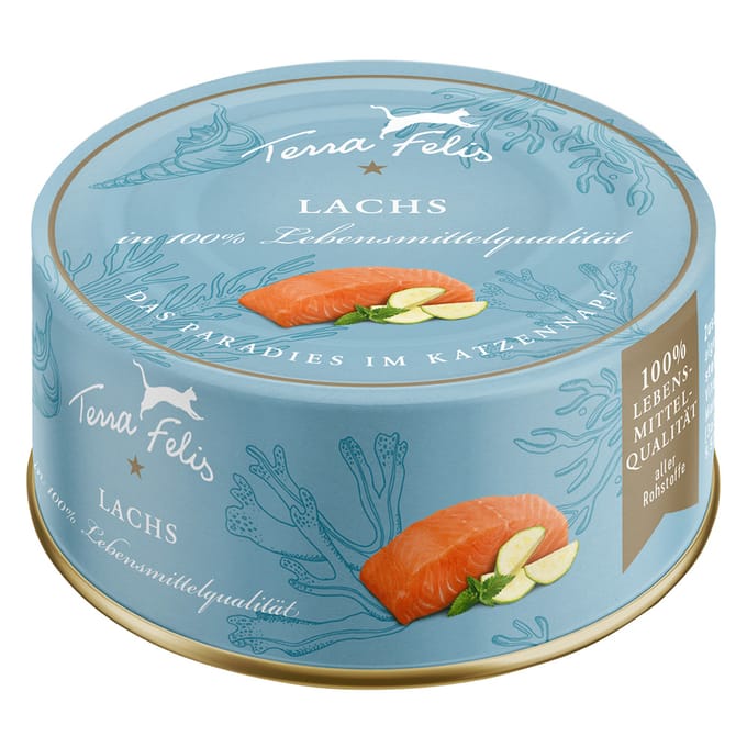24 x 80 g Terra Felis zalm & Kip kattenvoer nat