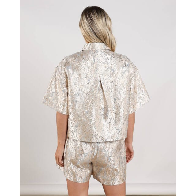 NUKUS Leena Blouse Dames - Jurken - Goud - Maat M