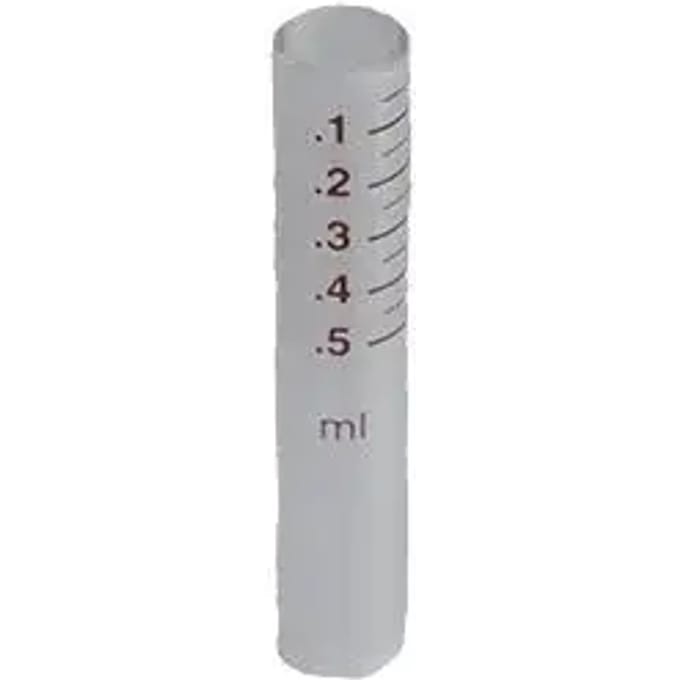 Accessoire voor glazen cilinderspuit Socorex 0,5 ml
