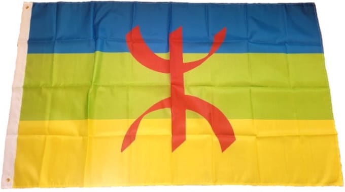 Jumada's - Berberse vlag - 90 x 150 cm - Berber - voor trots en identiteit