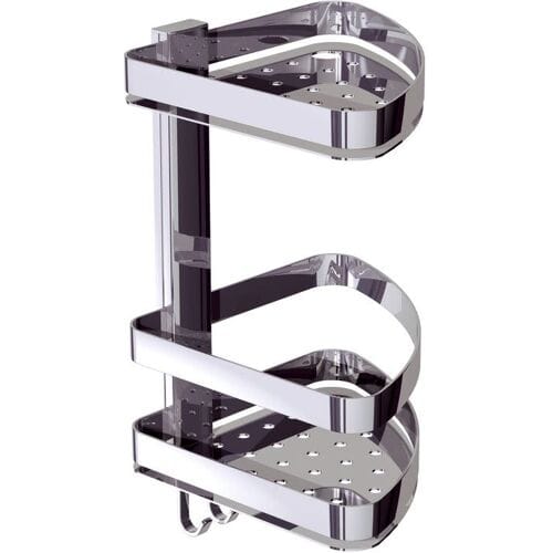 Bravat corner shower basket with 2 shelves 19.8 cm 641210