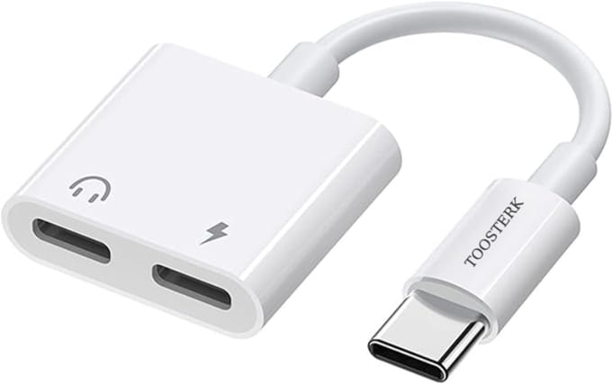 2-in-1 USB-C Splitter Adapter | Type-C Vrouwelijk naar Audio & Snelladen | DAC Hoofdtelefoon Adapter – Geschikt voor USB-C Apparaten