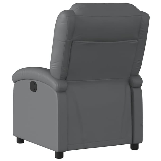 vidaXL - Relaxfauteuil - grijs - kunstleer