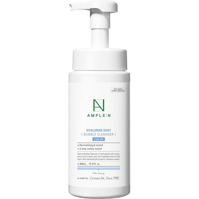 AMPLE: N - Hyalruon Shot Bubble Cleanser  2025 Version - 450ml