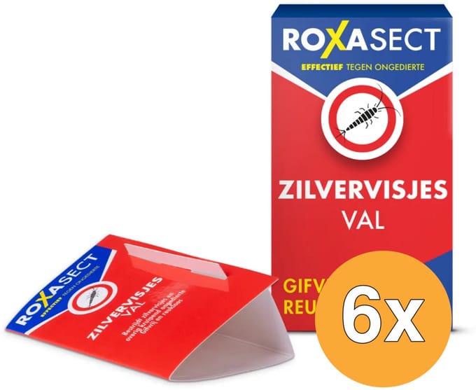 Roxasect Zilvervisjesval - 6x2 stuks voordeelverpakking