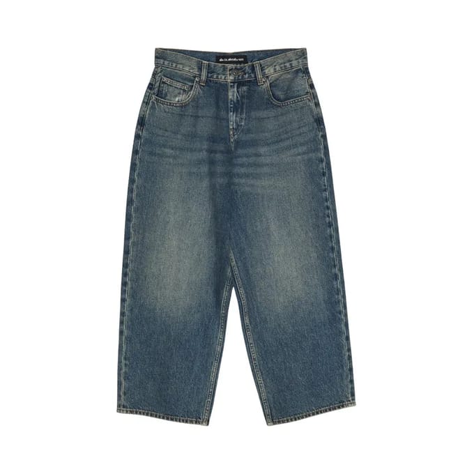 Quiksilver Qsw Wide Crop Denim Jeans blauw