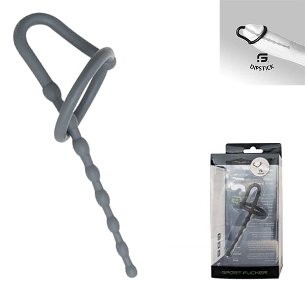 Sport Fucker Siliconen Penis plug / Dipstick - grijs