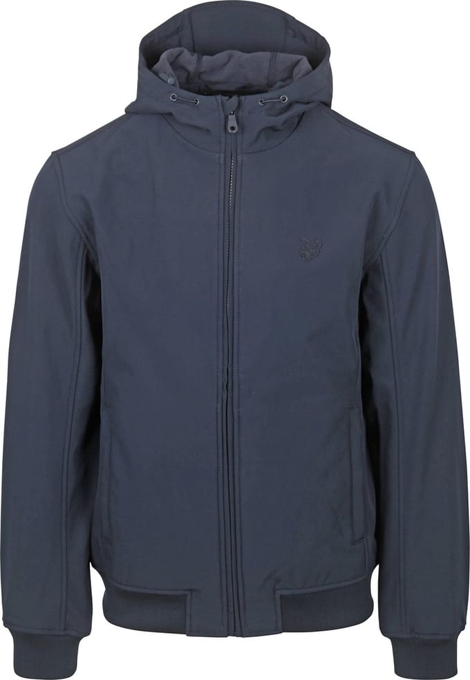 Lyle & Scott Jas Softshell Fleece Navy - Maat S - Heren - Tussenjas