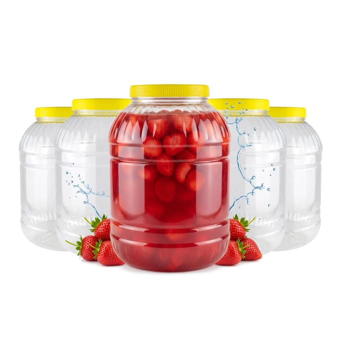 5x Container POT 5l Plastic MULTIFUNCTIONELE Potten Voor Likeuren Voedsel