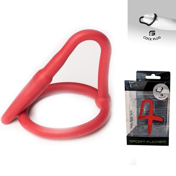 Sport Fucker - Siliconen Cock Plug - Rood