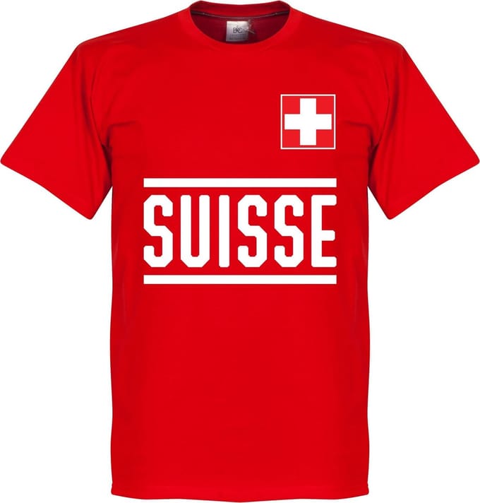 Zwitserland Team T-Shirt - Rood - XXL