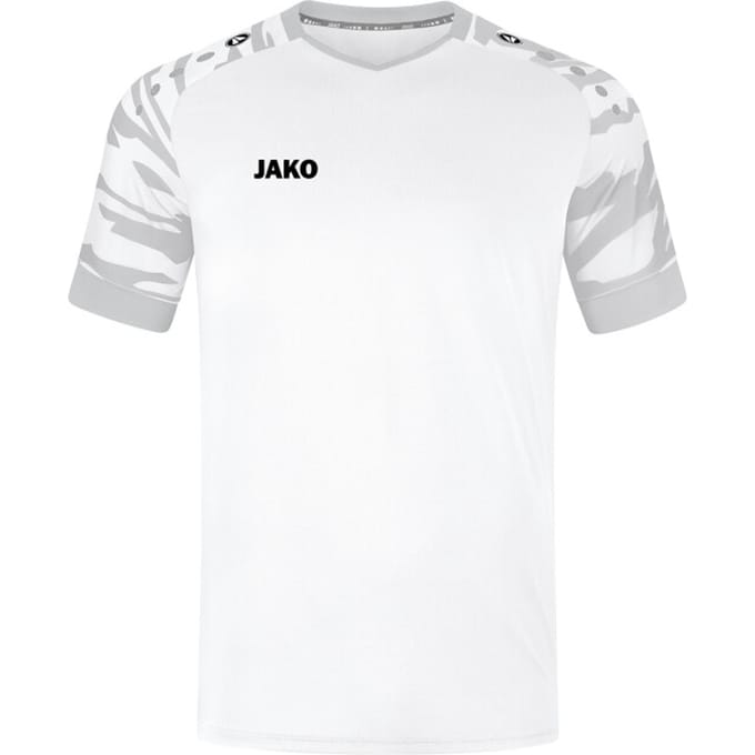 Jako Wild Shirt Korte Mouw Heren - Zilver / Wit | Maat: S