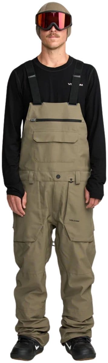 Volcom Roan BIB Overall Ski- en snowboardbroek heren Beige S