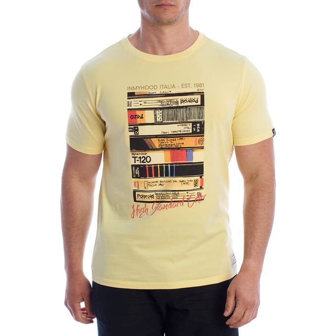 Heren Korte Mouwen Graphic Katoenen T-Shirt HS24MTS24
