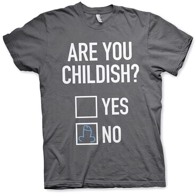 Hybris Are You Childish T-shirt donkergrijs