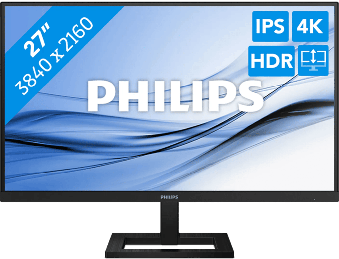 Philips 27E1N1900AE LCD-monitor Energielabel F (A - G) 68.6 cm (27 inch) 3840 x 2160 Pixel 16:9 4 ms HDMI IPS LCD
