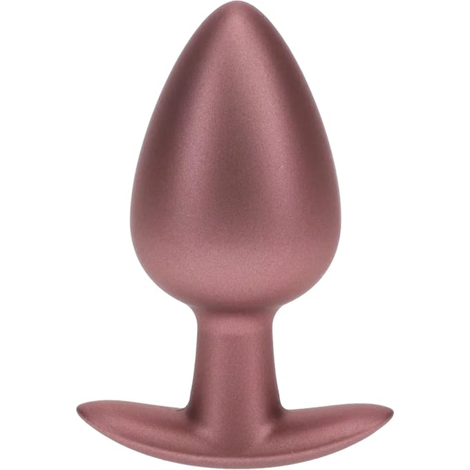 Ouch! Gladde Siliconen Buttplug 4 cm - Rose Goud