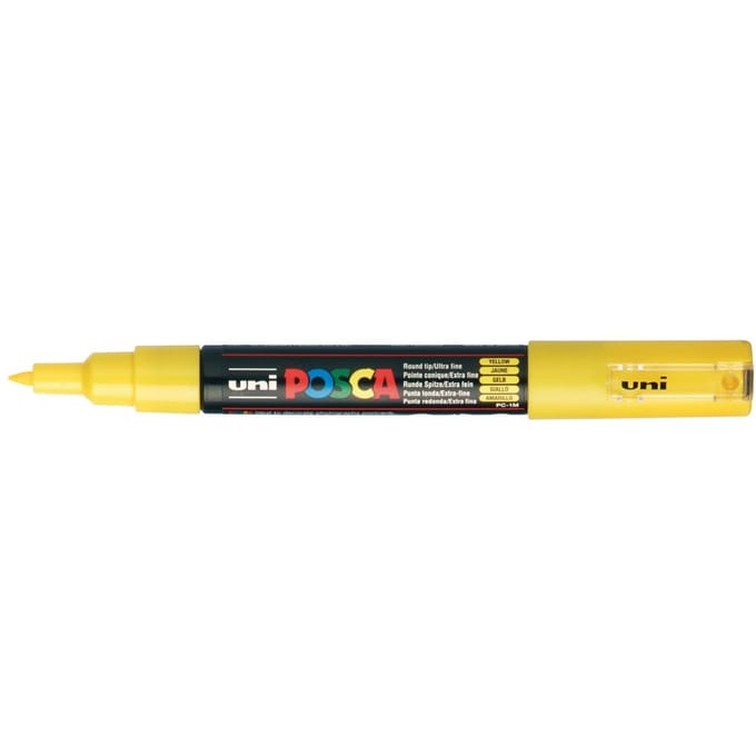 Posca marker met conische punt schrijfdikte extra-fijn geel