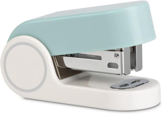 Mini nietmachine - Kantoor nietmachine - Papier nieten - Compact reisformaat - 20 vel capaciteit - Roze
