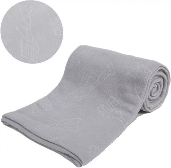 Soft Touch Wikkeldoek Embossed Junior 102 Cm Fleece Grijs