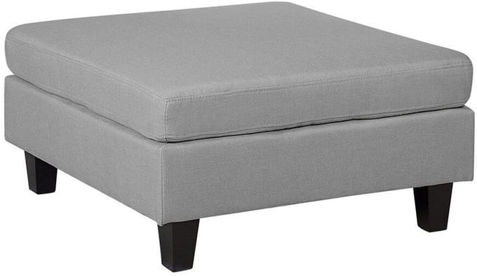 FEVIK - Hocker - Lichtgrijs - Polyester