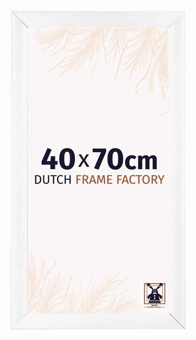 Fotolijst 40x70 cm - MDF - Wit Mat - Praag