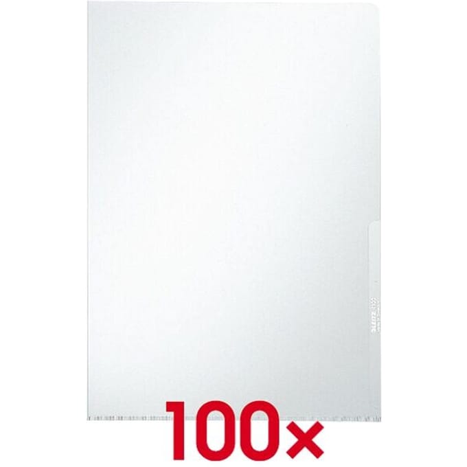 Leitz Premium Zichtmap PVC – A4 – 0,15 mm – 100 stuks - Transparant
