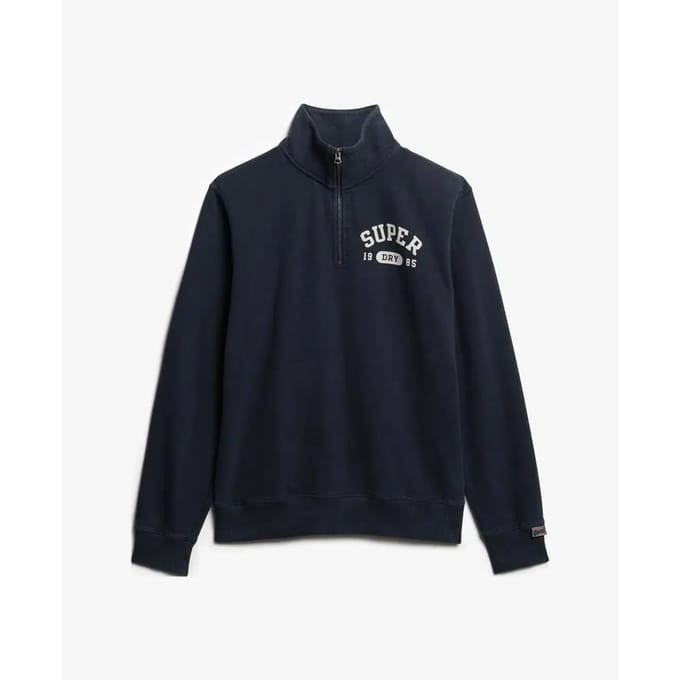 Superdry - Athletic Essentials sweatshirt met halve rits - Heren - Truien