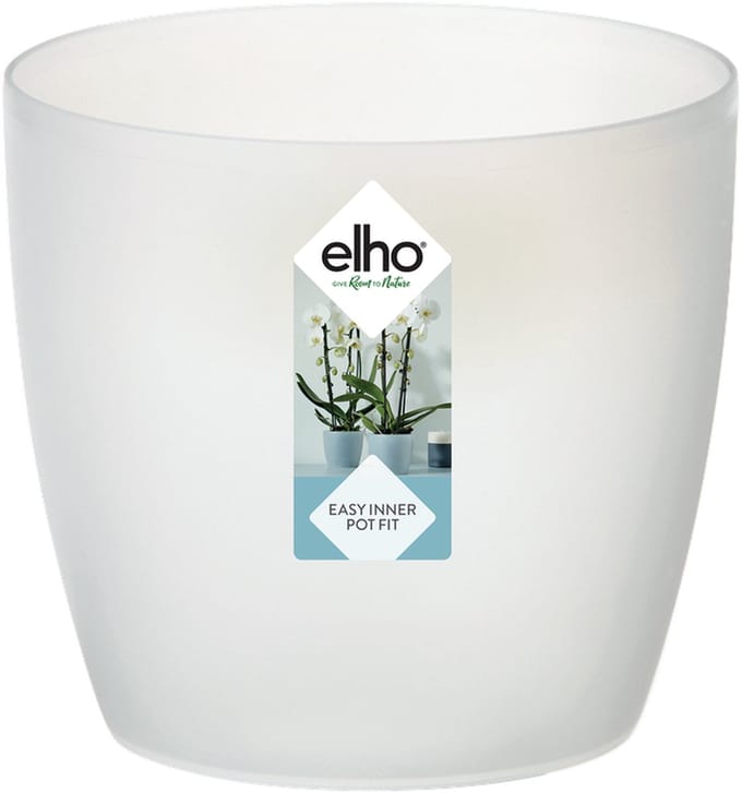 Elho Bloempot Brussels Orchidee - Kunststof - Transparant - Diam.12,5xh11,4cm