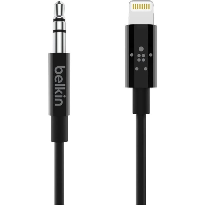 Belkin Apple iPhone Lightning naar 3.5mm kabel - 0.9m - Zwart