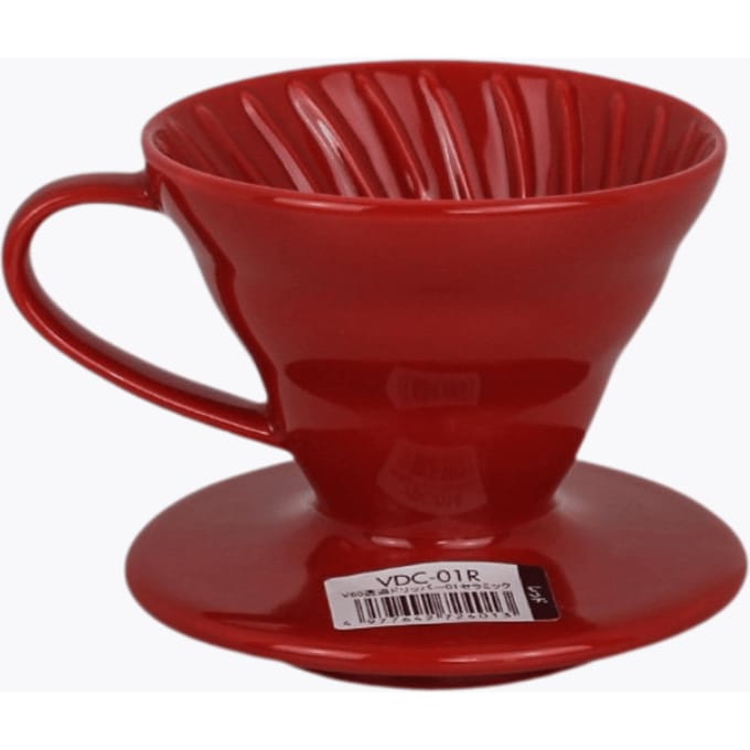 Hario V60 Dripper 01 keramisch koffiefilter (handfilter) rood