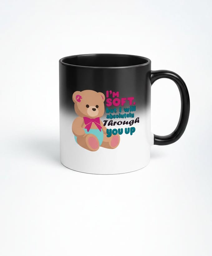 Zachte Teddybeer Magic Mug - Kleur veranderende Mok met Liefdevolle Boodschap