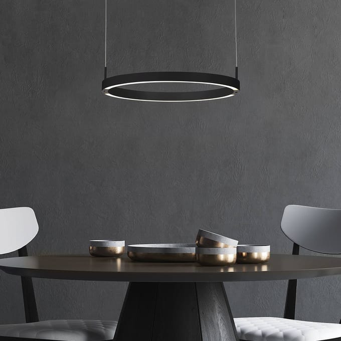 Bopp Float LED hanglamp gebarenbediening zwart