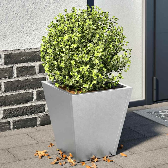 vidaXL - Plantenbakken - 2 - st - 30x30x30 - cm - gegalvaniseerd - staal