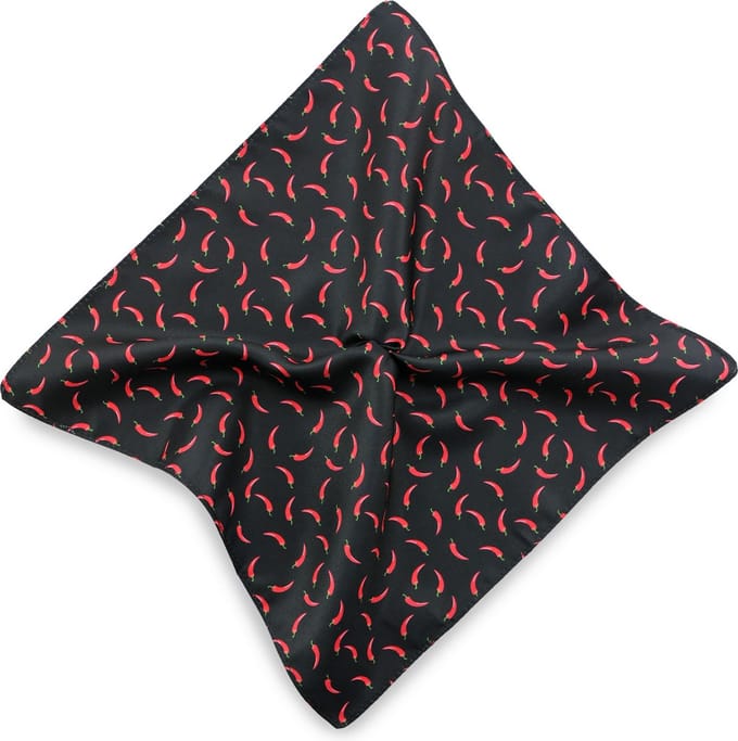 We Love Ties - Pochets - Pochet Red Peppers - zwart / rood