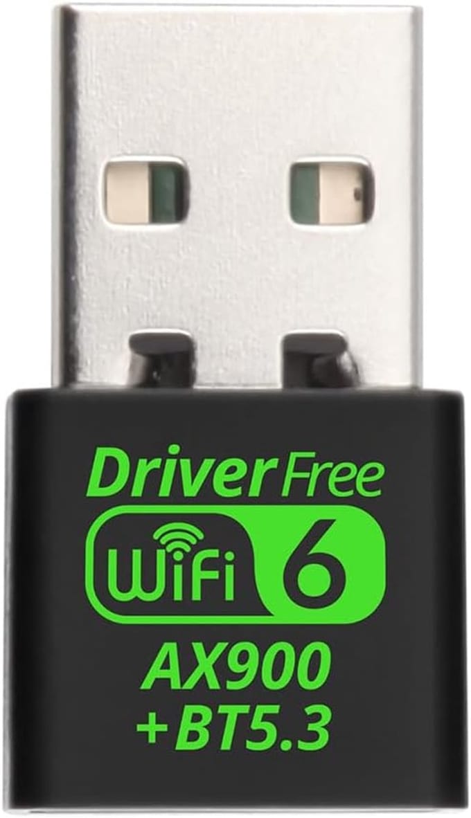 Draadloze Netwerkadapter - WiFi Bluetooth Dongle - Snelle Internetverbinding - WiFi 6 MU-MIMO - 900 Mbps