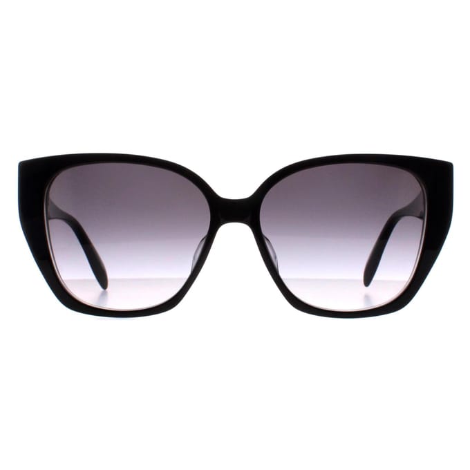 Alexander McQueen Cat Eye Dames Zwart Grijs Gradiënt AM0284S