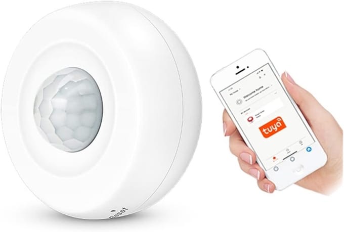 Alarm Systeem - Inbraakdetector Bewegingsmelder - Huis Beveiligen - Infrarood Detectie - Compact Formaat - Wit