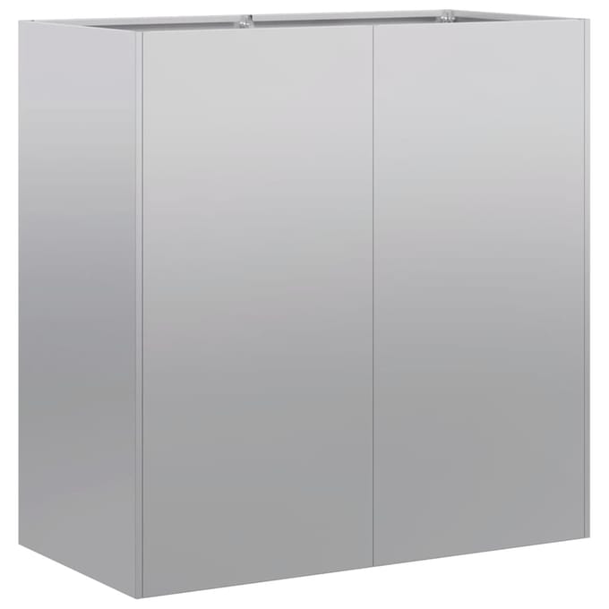 vidaXL - Plantenbak - 80x40x80 - cm - gegalvaniseerd - staal