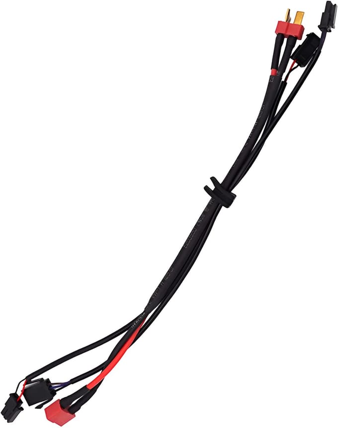 E-Twow, Connectiekabel Accu naar Controller - 3 + 3 Pins - 25cm, Zwart