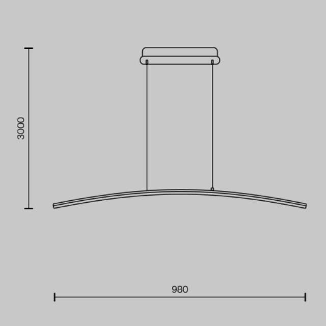 Maytoni - Hanglamp Light Reflection - Zwart