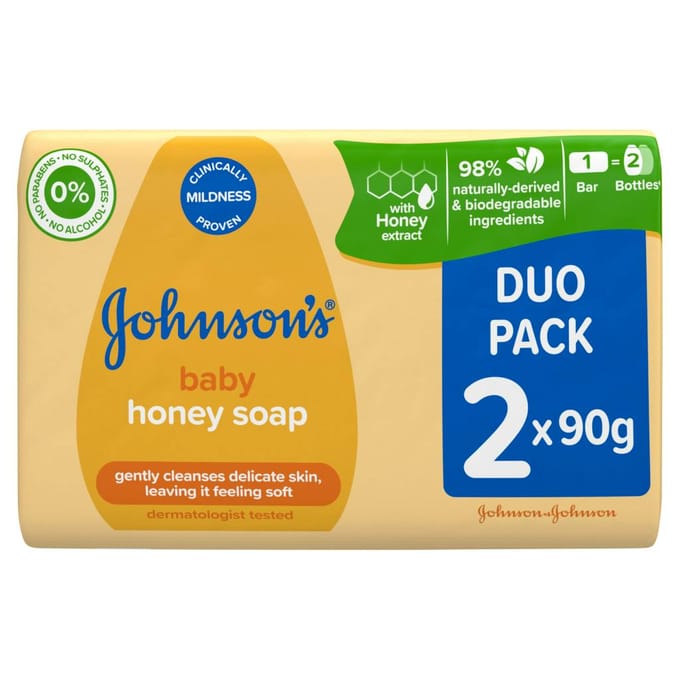 Johnson's Baby Honingzeep 2 x 90 g