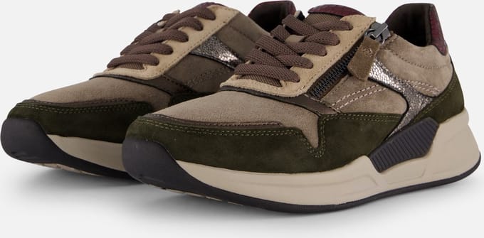 Gabor Rollingsoft Sneakers grijs Suede - Dames