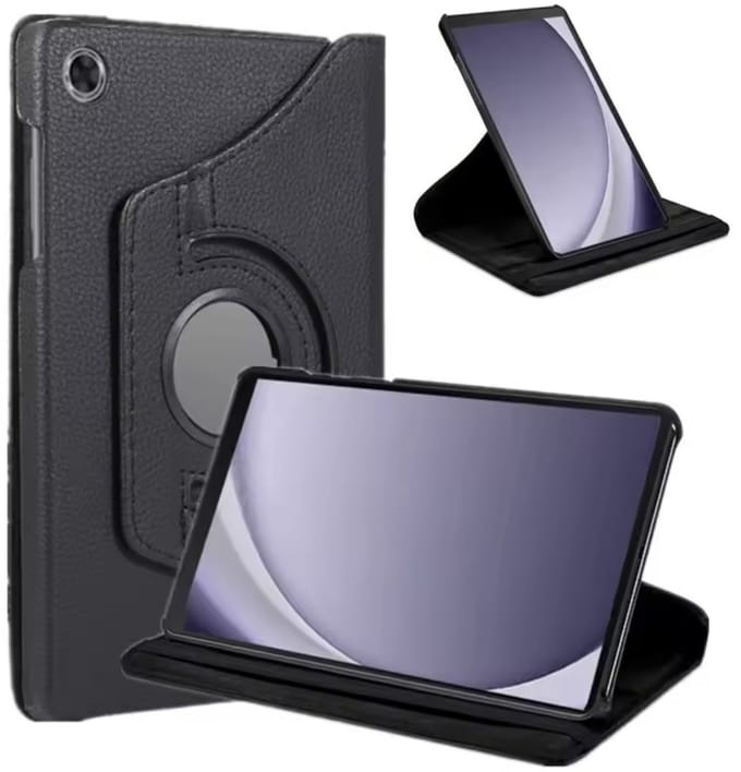 EtuiTab Samsung Galaxy Tab A9 8,7 2023 - Tablethoes - 360 graden - Zwart - Eco-leer