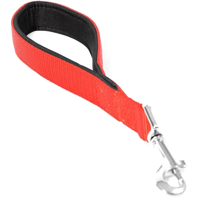 Duvo+ - Nylon Korte Leiband Dubbel 30cm/25mm zwart