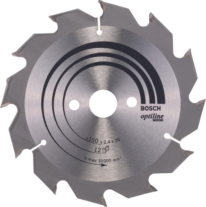 Bosch RUNDSAVKL OPTILINE Ø150X2.4X20/16MM 12T