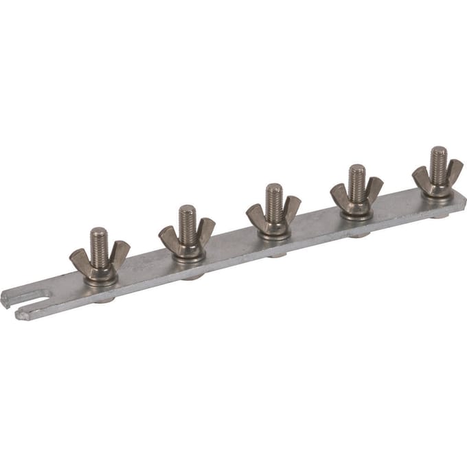 Dehn aardingsrail 290mm met M10x35 schroeven - 466192